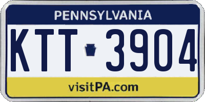 PA license plate KTT3904
