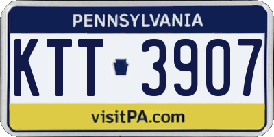 PA license plate KTT3907