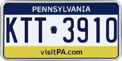 PA license plate KTT3910