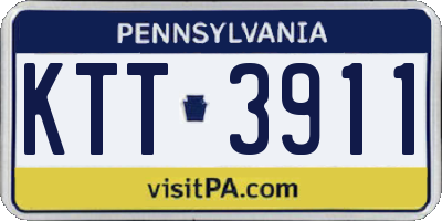 PA license plate KTT3911