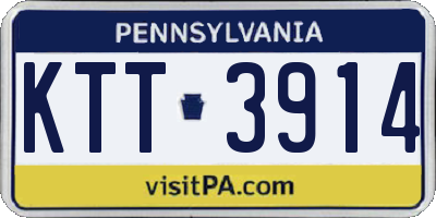 PA license plate KTT3914