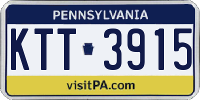 PA license plate KTT3915