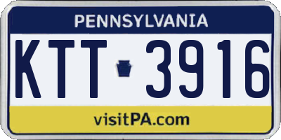 PA license plate KTT3916