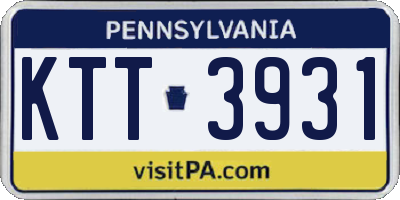 PA license plate KTT3931
