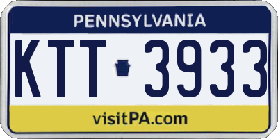 PA license plate KTT3933