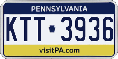 PA license plate KTT3936