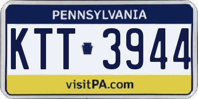 PA license plate KTT3944