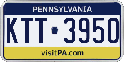 PA license plate KTT3950