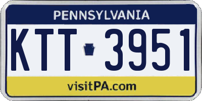 PA license plate KTT3951