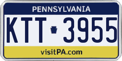 PA license plate KTT3955