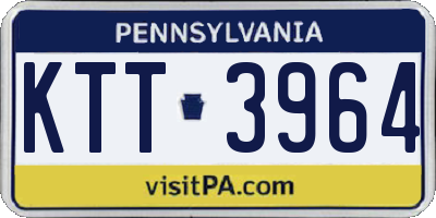 PA license plate KTT3964