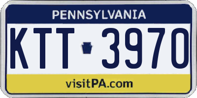 PA license plate KTT3970