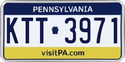 PA license plate KTT3971