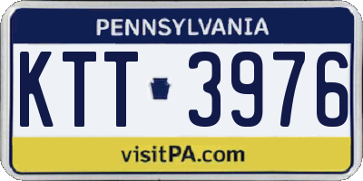 PA license plate KTT3976