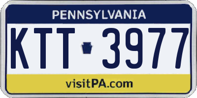 PA license plate KTT3977