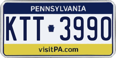 PA license plate KTT3990