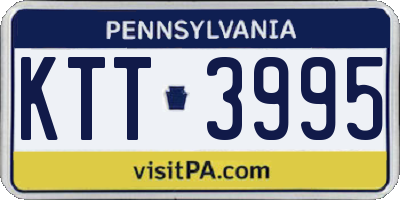 PA license plate KTT3995