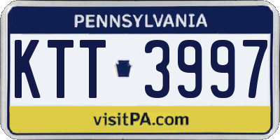PA license plate KTT3997