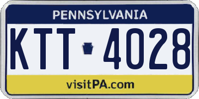 PA license plate KTT4028