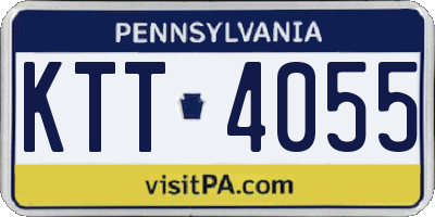 PA license plate KTT4055