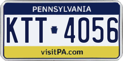 PA license plate KTT4056
