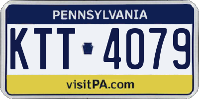 PA license plate KTT4079