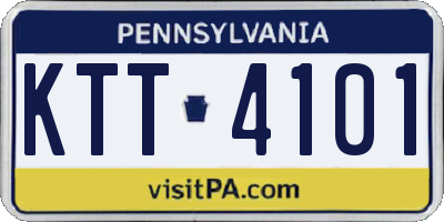 PA license plate KTT4101
