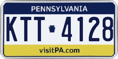 PA license plate KTT4128