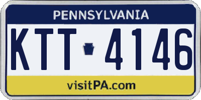 PA license plate KTT4146