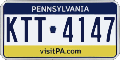 PA license plate KTT4147