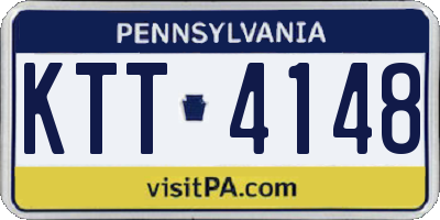 PA license plate KTT4148
