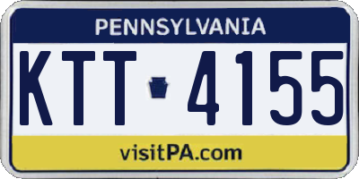 PA license plate KTT4155
