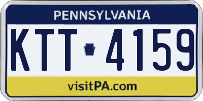PA license plate KTT4159