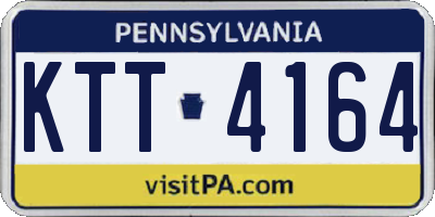 PA license plate KTT4164