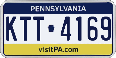 PA license plate KTT4169