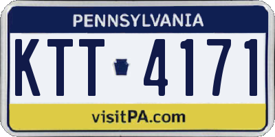 PA license plate KTT4171