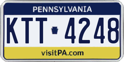 PA license plate KTT4248