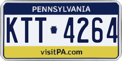 PA license plate KTT4264