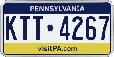 PA license plate KTT4267