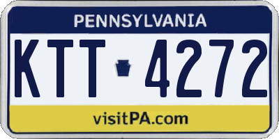 PA license plate KTT4272