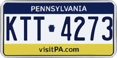 PA license plate KTT4273