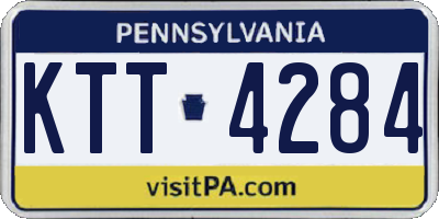 PA license plate KTT4284