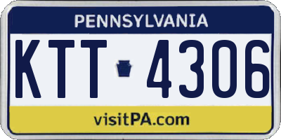 PA license plate KTT4306