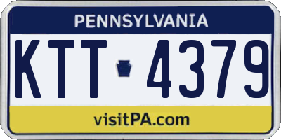 PA license plate KTT4379