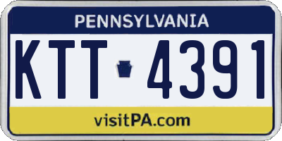 PA license plate KTT4391