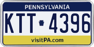 PA license plate KTT4396