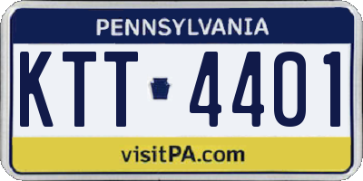 PA license plate KTT4401
