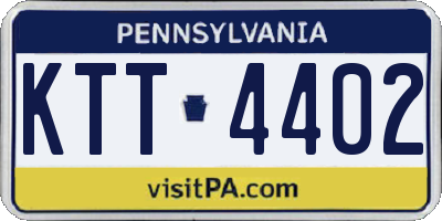 PA license plate KTT4402