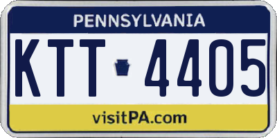 PA license plate KTT4405
