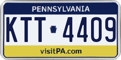 PA license plate KTT4409